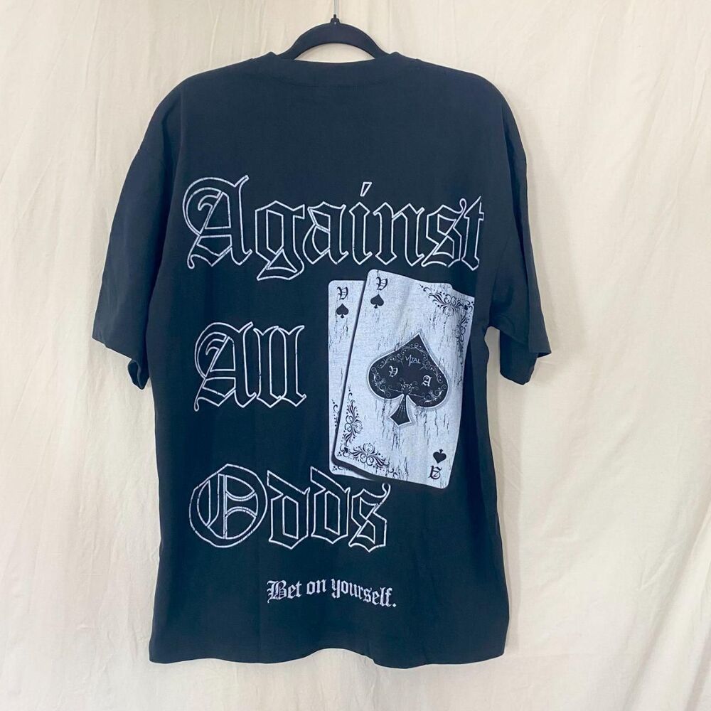 NWOT Oversized Pump Cover T-Shirt - Against All Odds Workout Tee Vital Apparel M